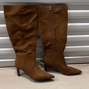 Unisa Tan Heeled Boots